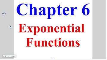 Algebra 6-2: Exponential Functions