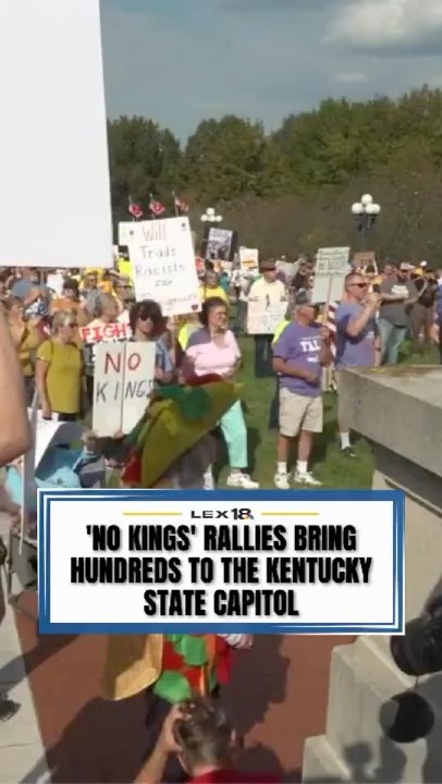 'No Kings' rally bring hundreds to Kentucky State Capitol to protest ...