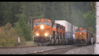 *4K*   Two Z  Trains and a Grain Train Meet @ West Ripley