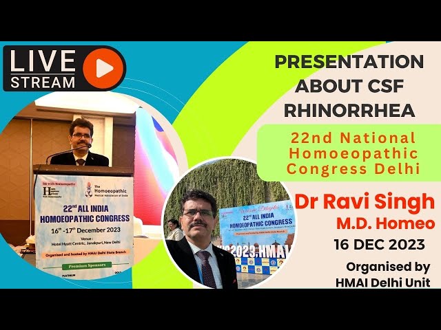 Live case Presentation at 22nd All India Homoeopathic Congress New Delhi Dec 2023