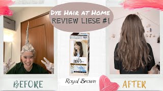 Dye My Hair At Homereview Liese Royal Brown Tutorial