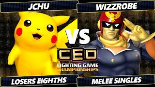 CEO 2026 TOP 8 - JChu Pikachu Vs Wizzrobe Captain Falcon Smash Melee