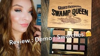 Tarte x Grav3yardgirl Swamp Queen Palette : Review : Demo ...