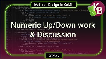 C#/WPF - Material Design in XAML Numeric Up/Down work & Discussion