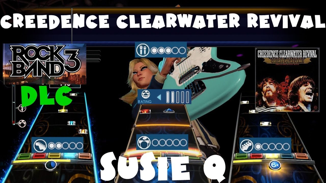 Creedence Clearwater Revival - Susie Q - Rock Band 3 DLC Expert Full Band (January 24th, 2012)