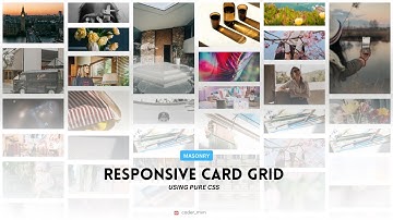Pinterest layout style ( Masonry Card Grid ) with CSS | CSS Only Masonry grid