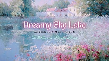 Dreamy Sky Lake — 3 Hours of Romantic Ambience | Gentle, Bright, Warm & Uplifting Meditation | 4K