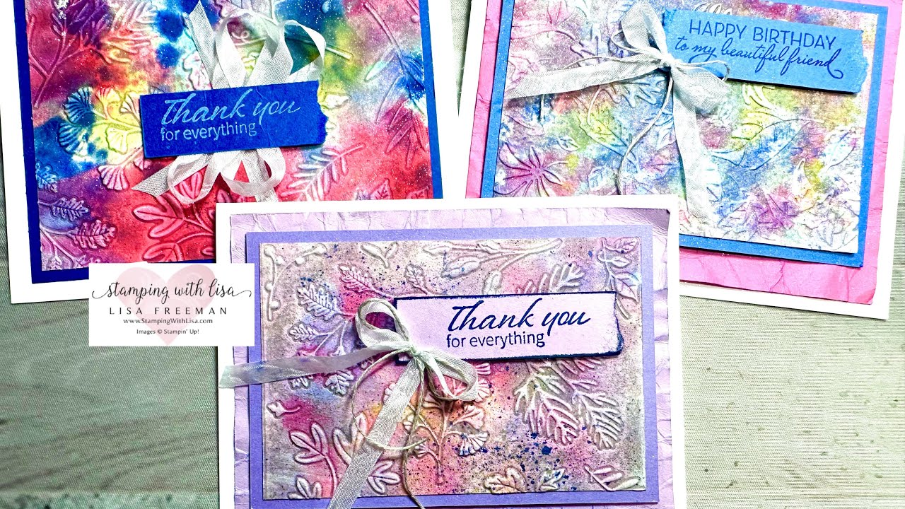 Fun New 3D Embossing Folder Technique! - YouTube