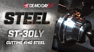 Haas ST-30LY Turning Steel - Demo Day Live Focus Video - Haas Automation, Inc.