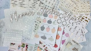 July &amp; August Planner Sticker Haul | ft. The Giving Girl, Two Lil Bees, Sticker Guru &amp; more