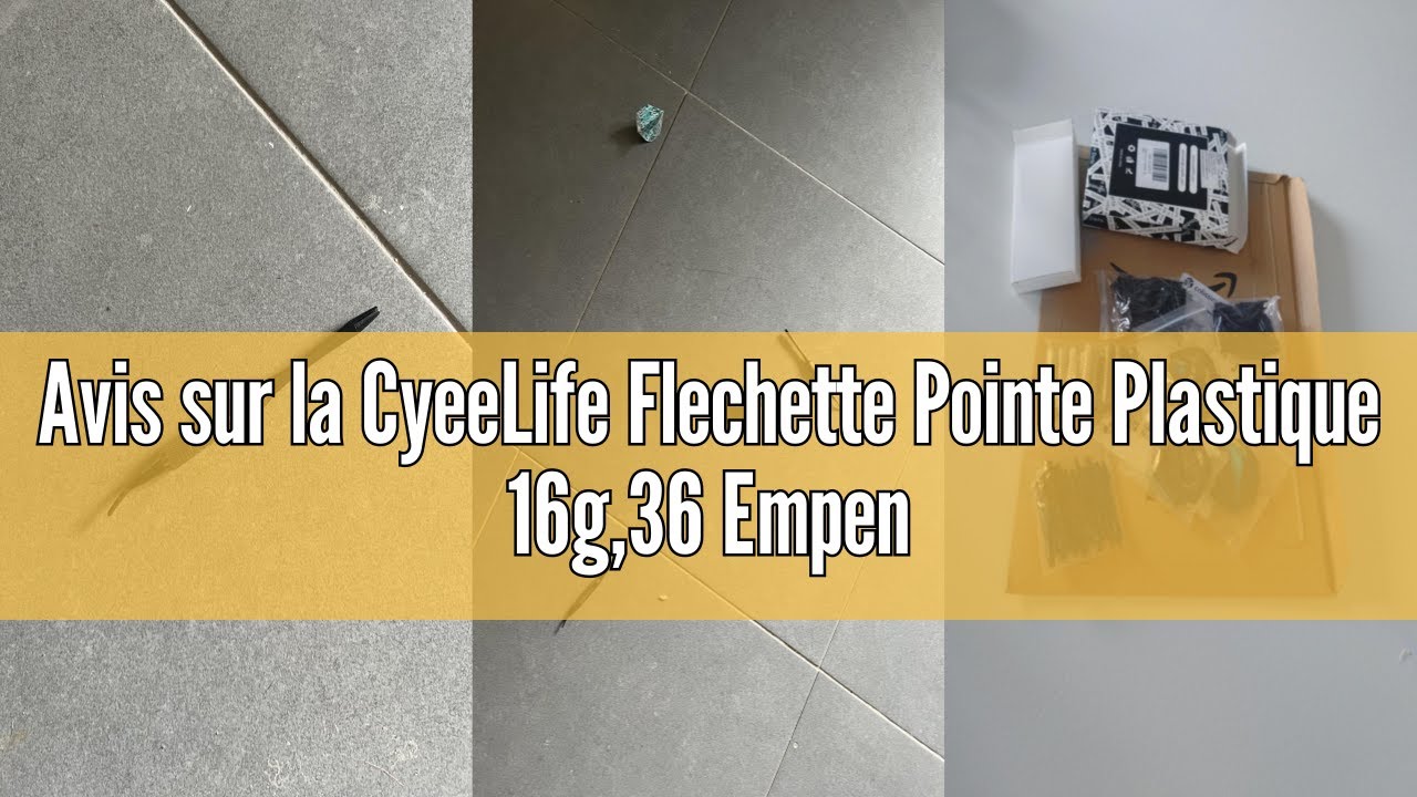12 Fléchettes Souples CyeeLife 16g – Pointe Plastique + 36 Empennages + 12 Porte-Empennages + Pointes Extra