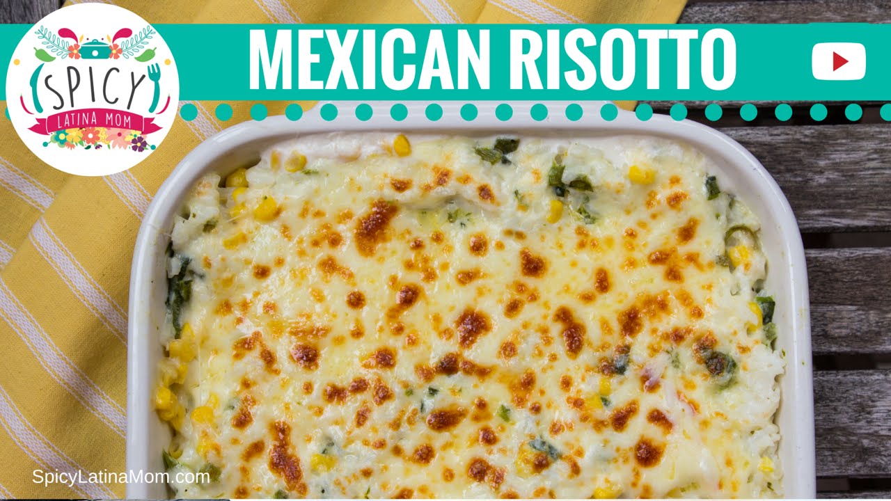 Mexican RICE CASSEROLE with corn and poblano Mexican Food Spicy