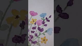 Taller ACUARELA flores silvestres en  Tamayo papelería. #talleracuarela #watercolor