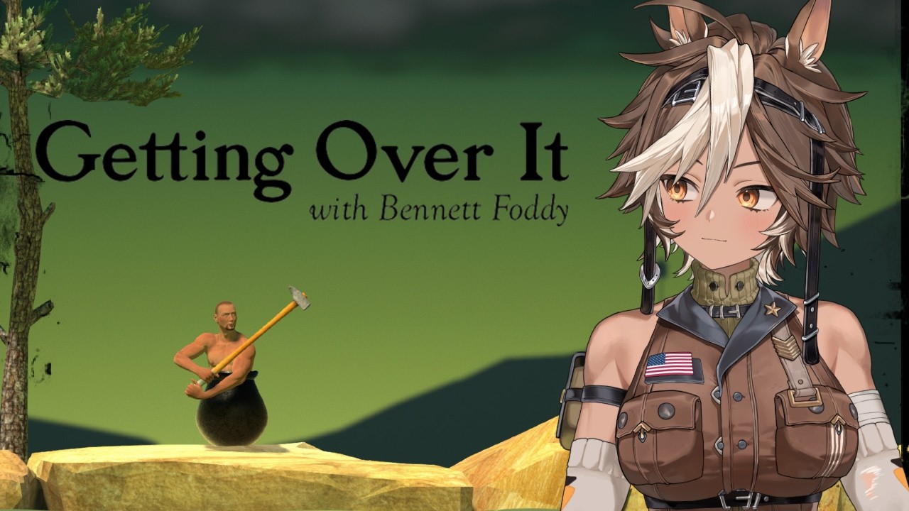 [GETTING OVER IT] finally beating the game? finally over it?? || Tomoe Umari
