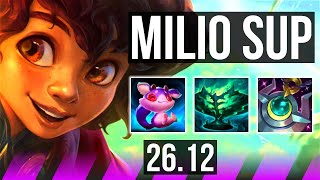 MILIO &amp; Jinx vs THRESH &amp; Ashe (SUP) | NA Grandmaster | 26.12