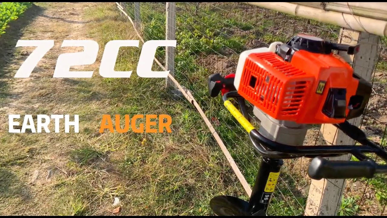 72cc Gas Powered Earth Auger | Proyama - YouTube