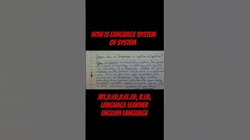 HOW IS LANGUAGE SYSTEM OF SYSTEM #viral #video #trending #youtube #education #youtubeshorts #shorts
