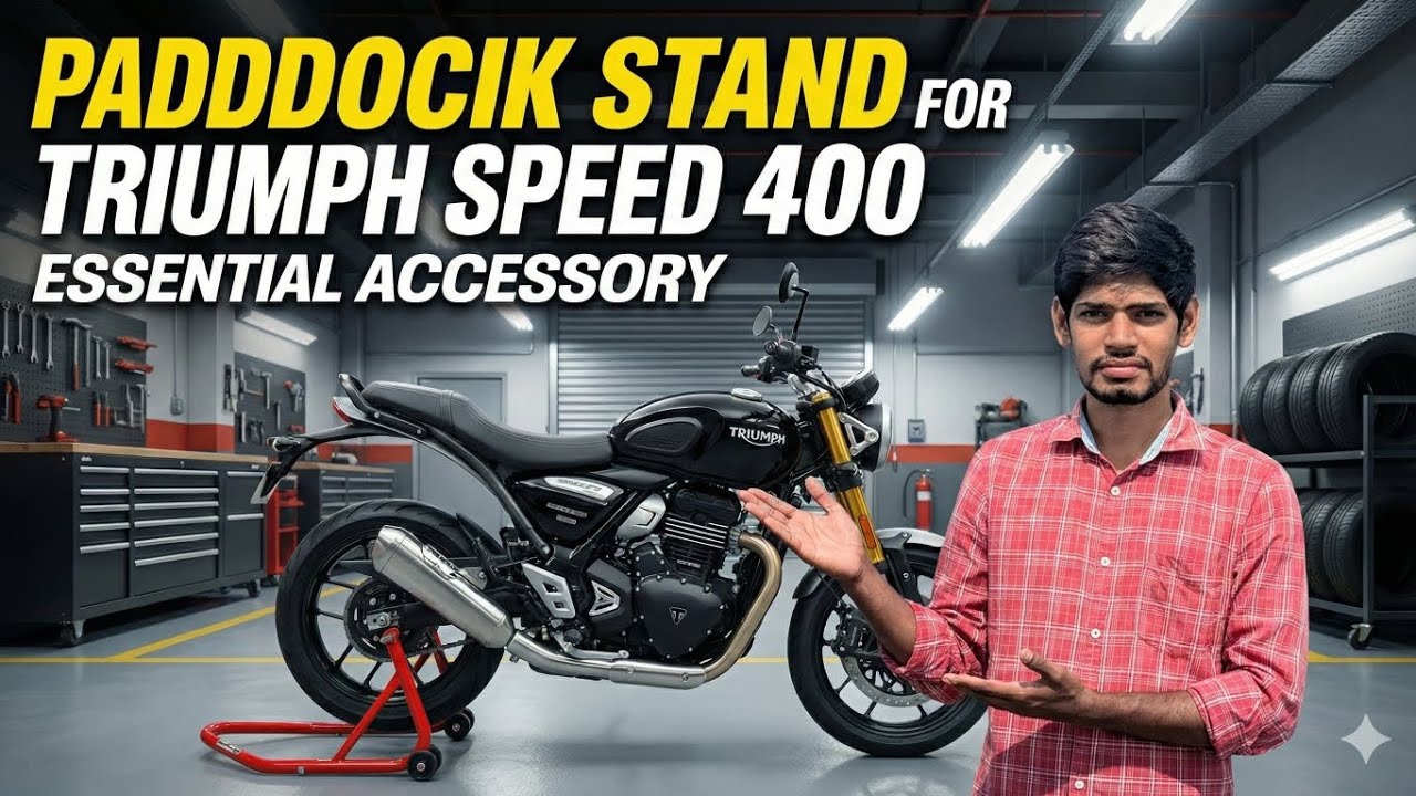 Best Paddock Stand | Triumph Speed 400 | Review - YouTube