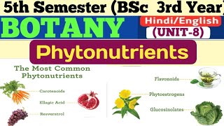 Bsc 3Rd Year 5Th Sem Botany Paper 1Phytonutrientsphytochemicalsphytonutrients In Hinditerpenoids
