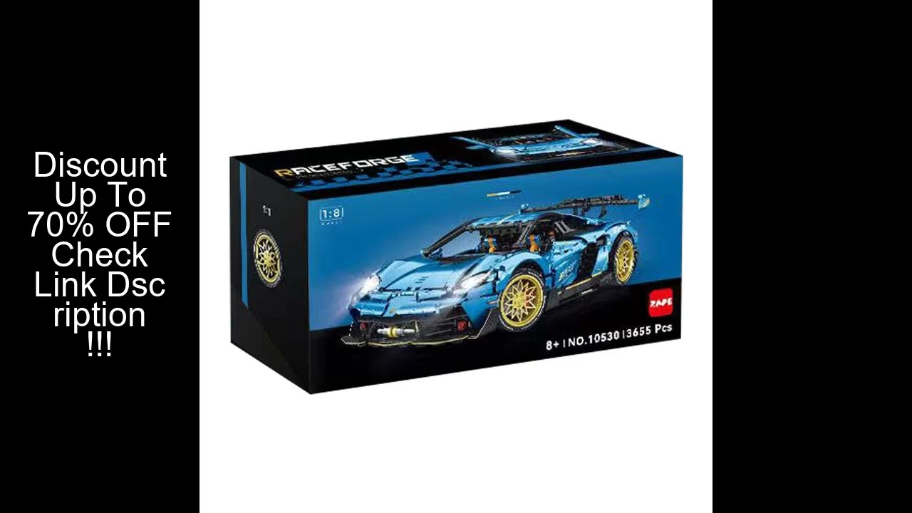 IN STOCK 10530 1:8 MOC Technical RC Sports Car Building Blocks Assembling Racing Bricks Toys for Chi