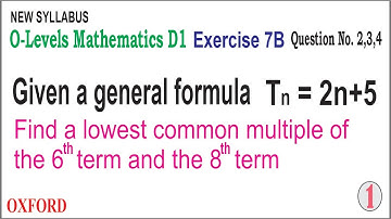 (O-L-66) Mathematics D1, 7th Edition, Chapter 7, Exercise 7B,  Q # 2,3,4 | NSM | by ALEEM ACADEMY