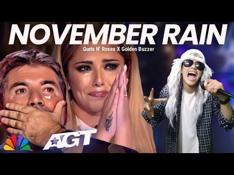 The best voice in the world Cover of the song November Rain Rocks the Stage | American Got Talent