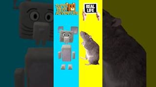Gender Swap Super Bear Adventure VS Real Life #genderswap #superbearadventure #gaming #shorts #rat