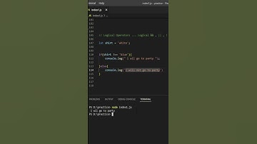 ! (not)  operator in #javascript #shorts