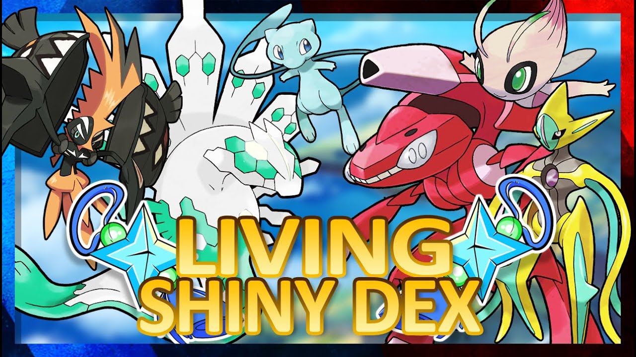 My Perfect Shiny Living Dex. All stats for each Pokemon maxed out