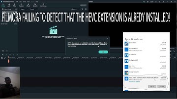 HOW TO BYPASS FILMORA HEVC CODEC ERROR[FILMORA11][HEVC_CODEC][HEVC CODEC INSTALLED BUT NOT DETECTED]