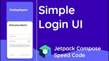 Jetpack Compose Login Screen | jetpack compose login ui code | Codeplayon