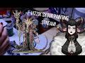 Doing a spicy magma base for his lordship Vizzik Skour! | MimiMaple | Warhammer Painting!