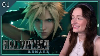 My FIRST Final Fantasy game EVER! | Final Fantasy VII Remake  Ep.1 | Let's Play [PS5]