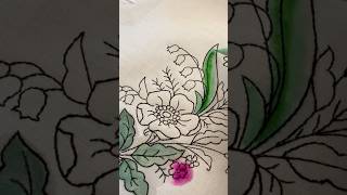 Mixed Media Watercolor Embroidery