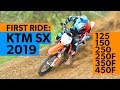 First ride ktm sx model range 2019 on tony cairolis hometrack feat ryan dungey