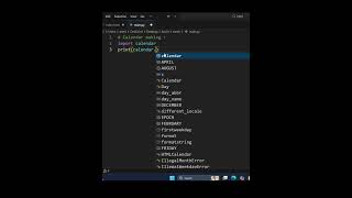 make a calendar #shorts #python