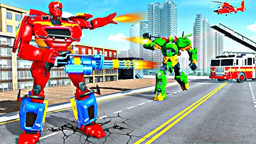 Firefighter Robot Transforming Truck Robot Games | Robot Games | Transforming Truck Game