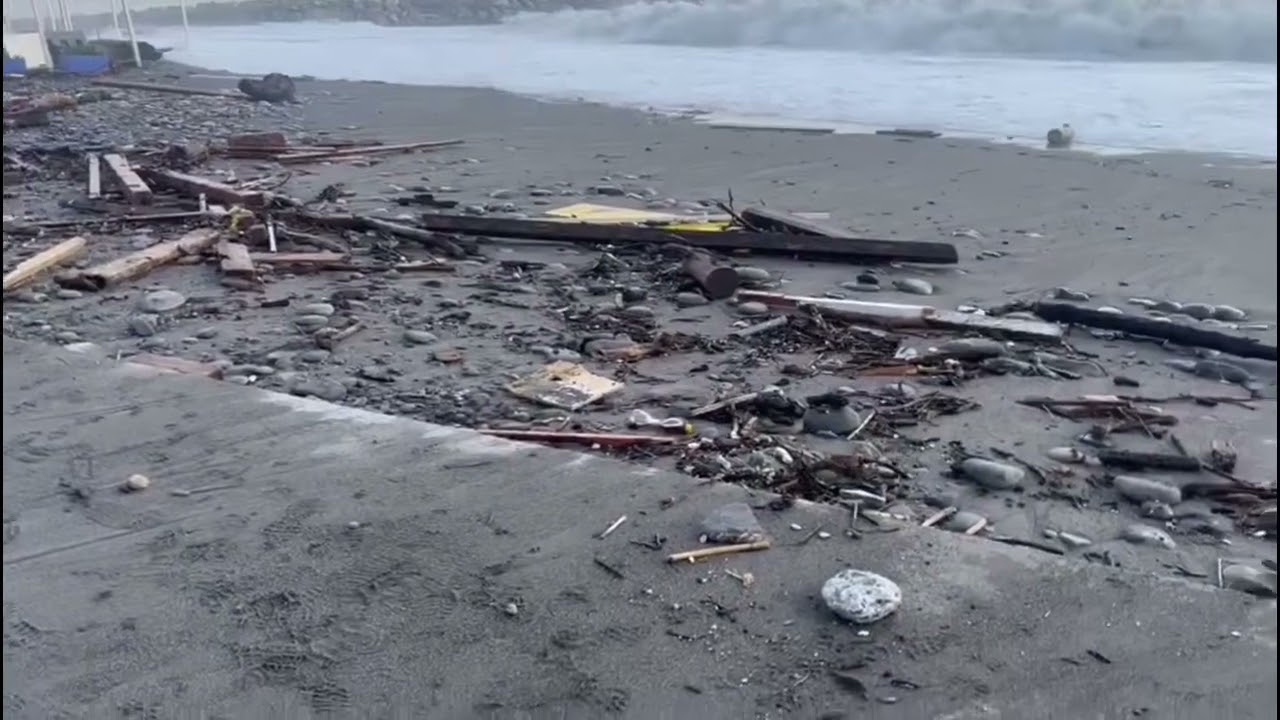 Mareggiata a Bordighera