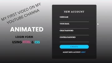 Animated Registration Form in Html & CSS | Floating Placeholder Text Effect