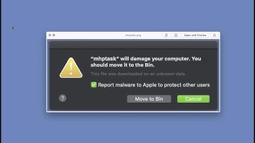 How to remove "mhptask will damage your computer. You should move it to the Trash" POP-UP?