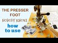 How to use an elastic presser foot