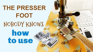 How to use an elastic presser foot