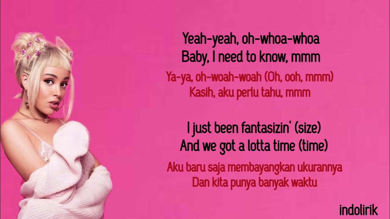 Doja Cat Need To Know Lirik Terjemahan YouTube