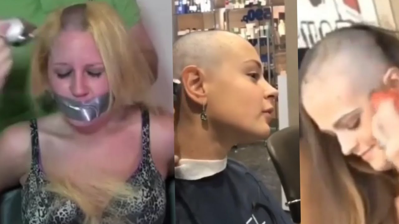 Amazing head shave Girl Head Shave / Beautiful Girl Shave Head / Ladies
