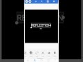 HOW TO MAKE REFLECTION TEXT IN PIXELLAB