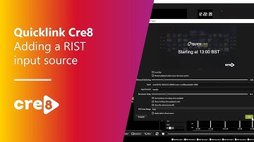 QuickLink StudioPro: Adding a RIST input source