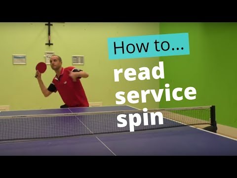 How to read service spin in table tennis