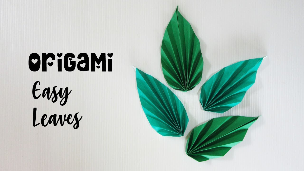 พับใบไม้กระดาษ | Origami leaf | PlaUbon