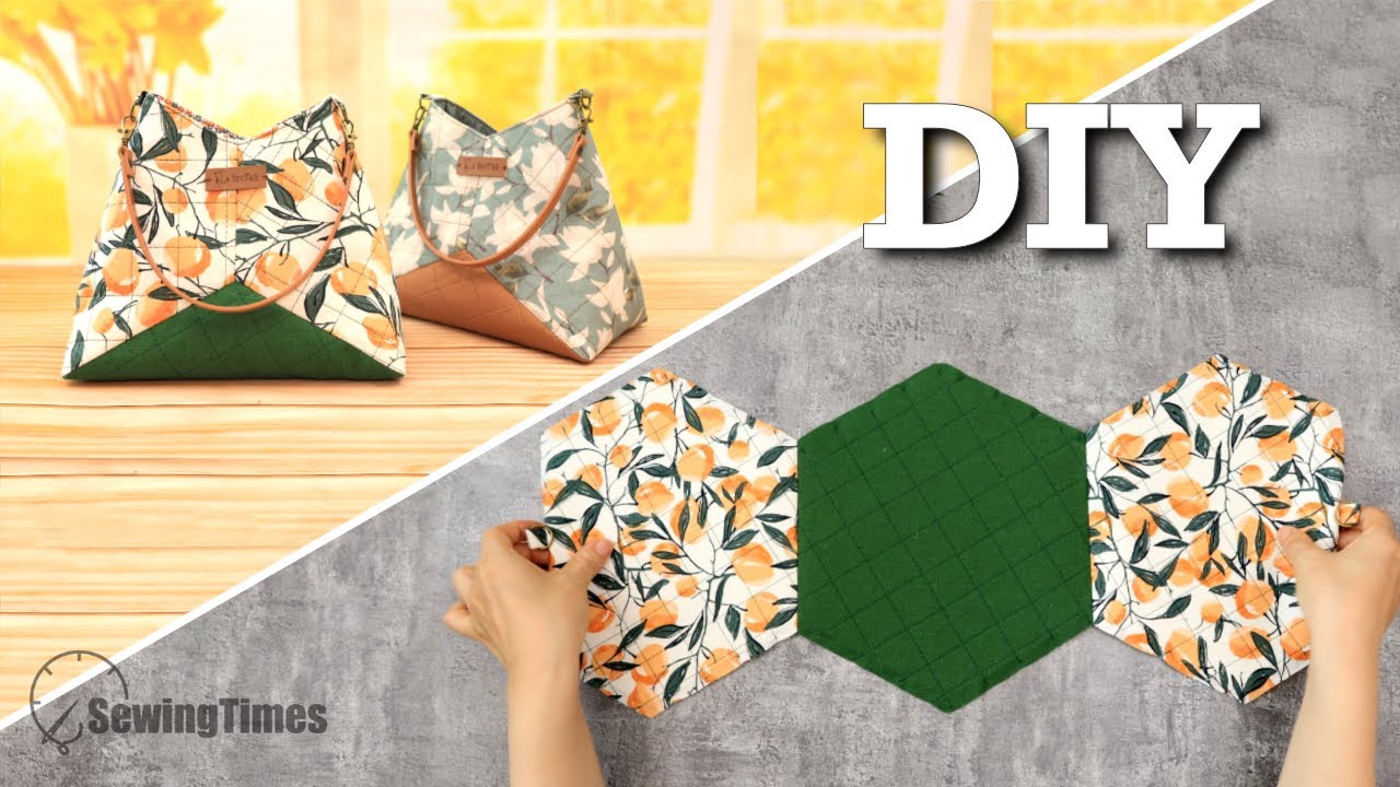 Как сшить Сумка-ведро 💖 Новый дизайн сумки с 3 кусками ткани