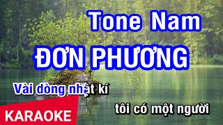 Karaoke Đơn Phương Tone Nam | Nhan KTV